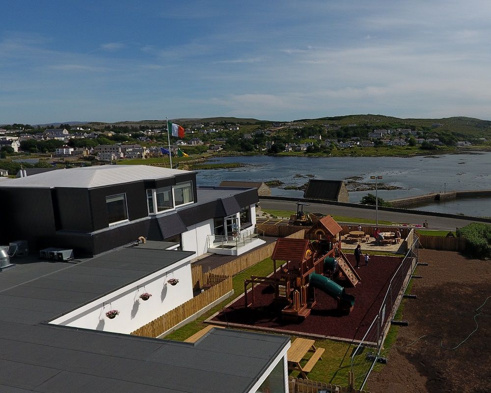 Kids Outdoor Play Area, Waterfront Hotel Dungloe, Co.Donegal.  Overlooking the Wild Atlantic Way. 